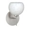 Besa Lighting Palla 5 Mini Sconce, Carrera, Satin Nickel Finish, 1x5W LED 1SW-565819-LED-SN - alternate 1